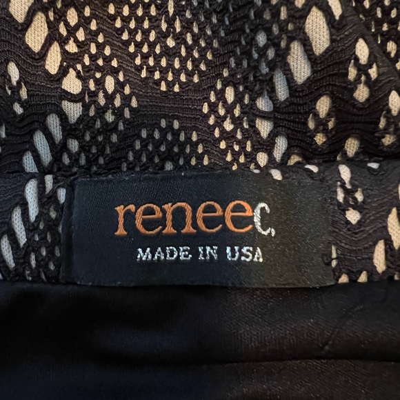 Renee C black lace skirt.  Size M - Picture 2 of 3